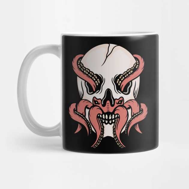 Octopus and skull by gggraphicdesignnn